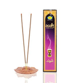 Wierook Oudh in lotus houder met doos voor ontspanning en aroma-verwenning